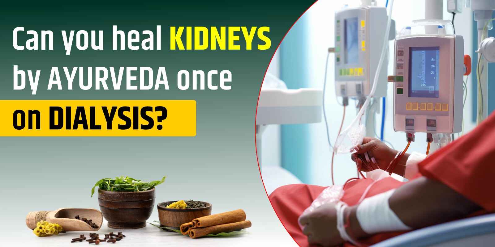 Can you heal kidneys by Ayurveda once on dialysis